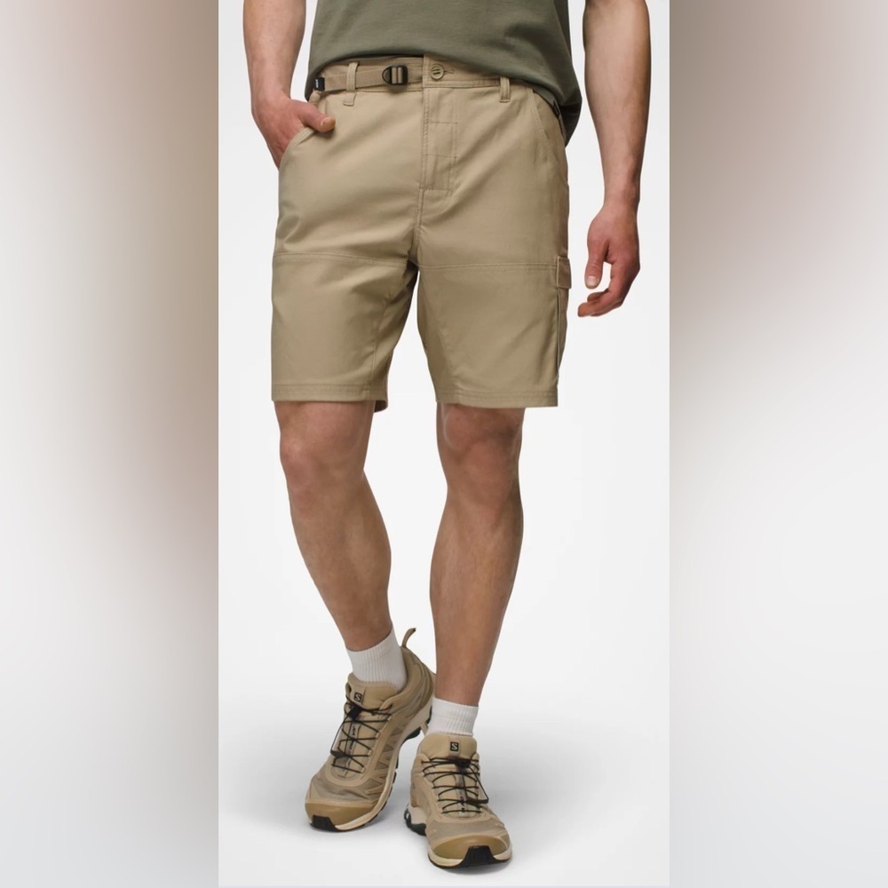 NWT Prana Stretch Zion E-Waist Short II in Sandbar Size Small 10” Inseam